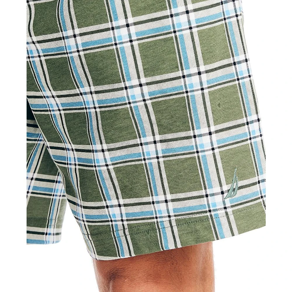 商品Nautica|Men's Classic-Fit Plaid-Print Sleep Shorts,价格¥132,第3张图片详细描述