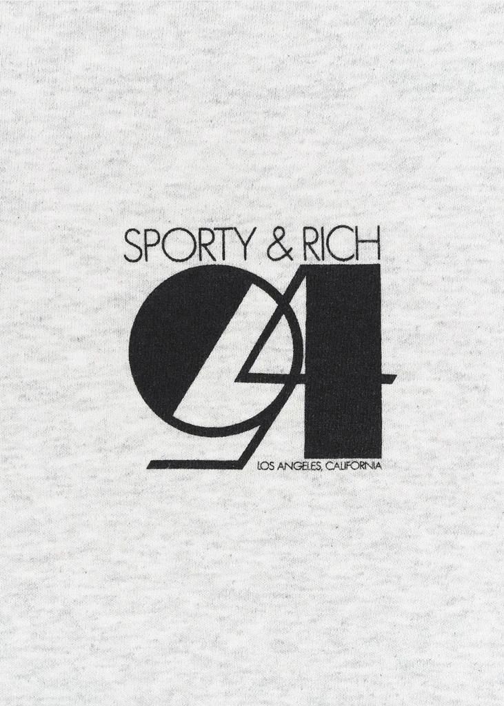 商品Sporty & Rich|Sporty & Rich Heather Grey Studio Sweatshirt,价格¥651,第3张图片详细描述