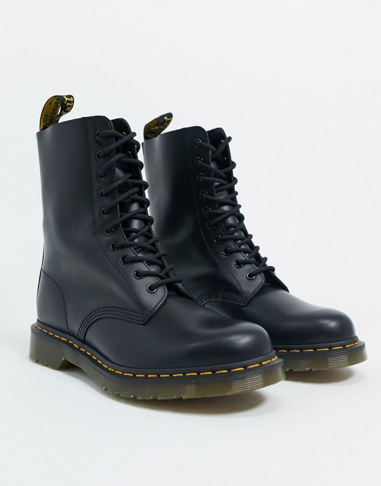 商品Dr. Martens|Dr Martens 1490 10-eye boots in black,价格¥1382,第1张图片