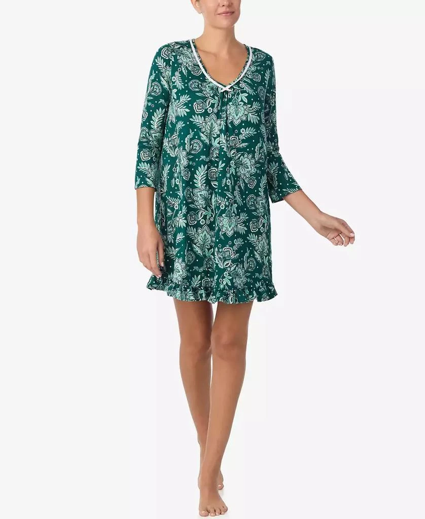 商品Ellen Tracy|Women's Printed V-Neck Chemise,价格¥253,第1张图片
