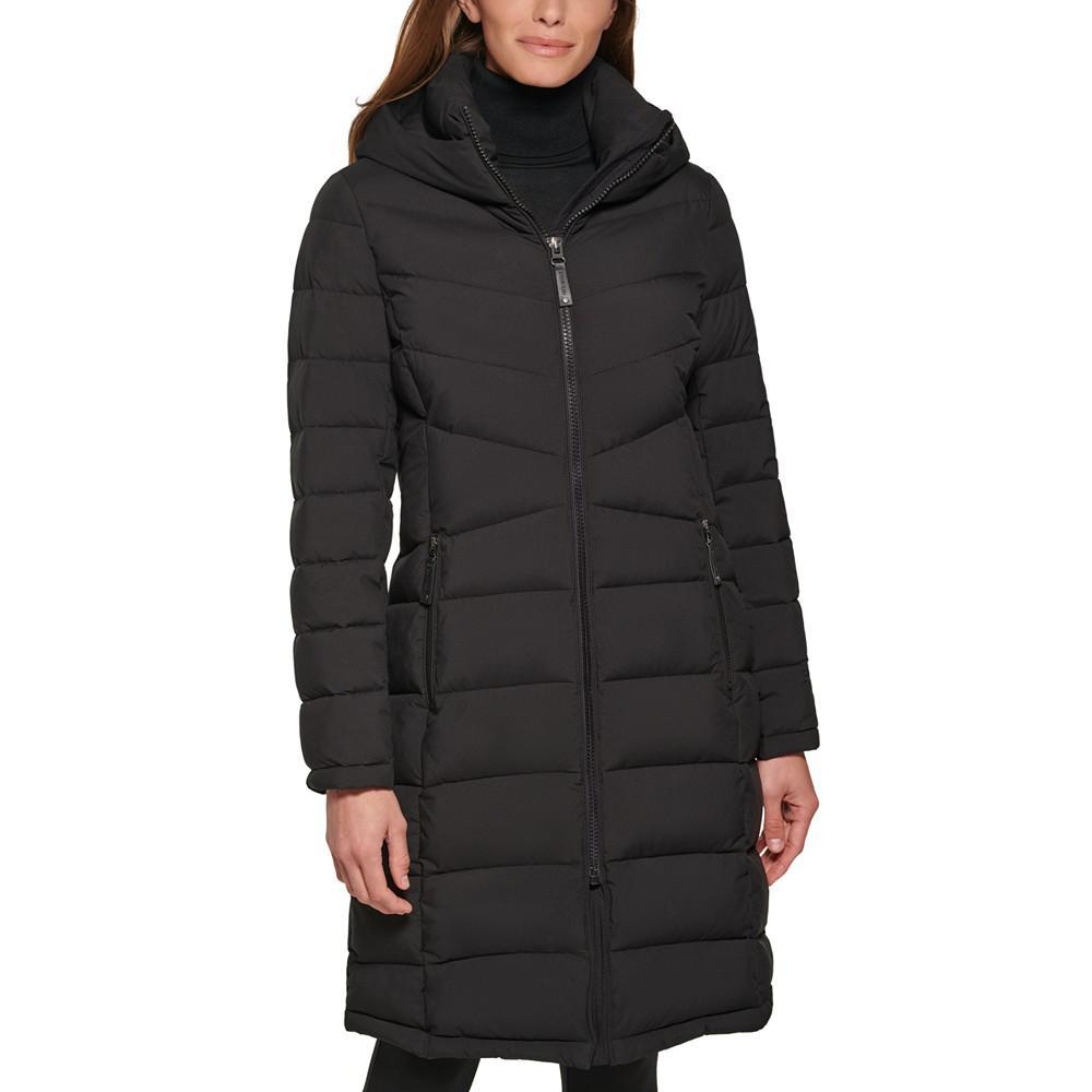 商品Calvin Klein|Women's Hooded Stretch Puffer Coat, Created for Macy's,价格¥1773,第1张图片