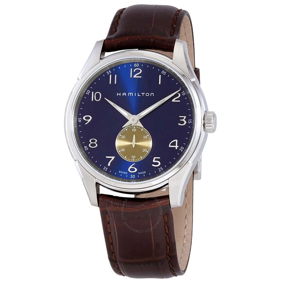 商品Hamilton|Jazzmaster Thinline Quartz Blue Dial Men's Watch H38411540,价格¥2821,第1张图片