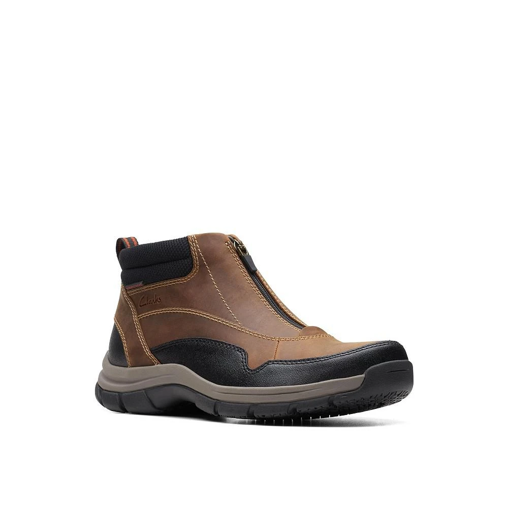 商品Clarks|Men's Collection Walpath Zip Leather Slip On Boots,价格¥1052,第1张图片