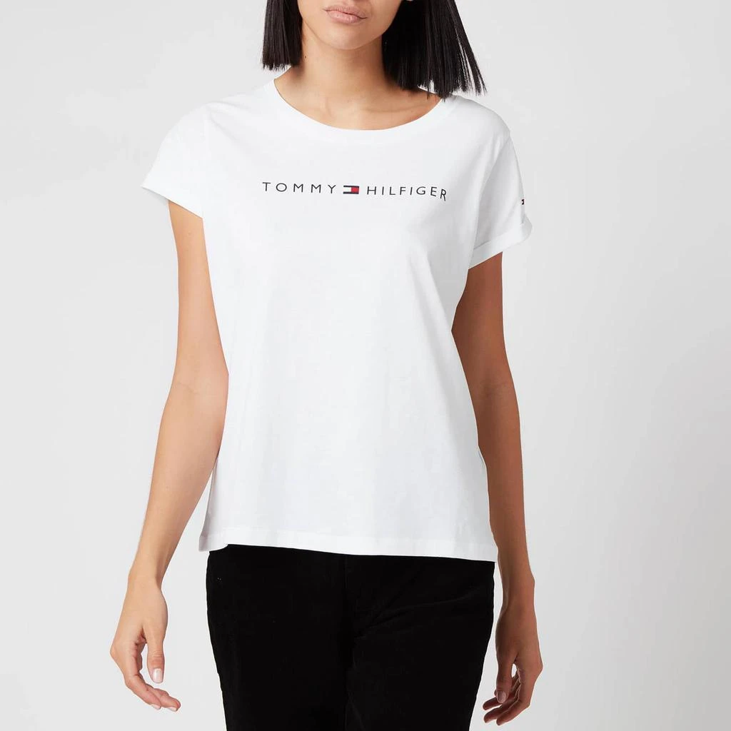 商品Tommy Hilfiger|Tommy Hilfiger Women's Tommy Original Short Sleeve T-Shirt - White,价格¥158,第1张图片