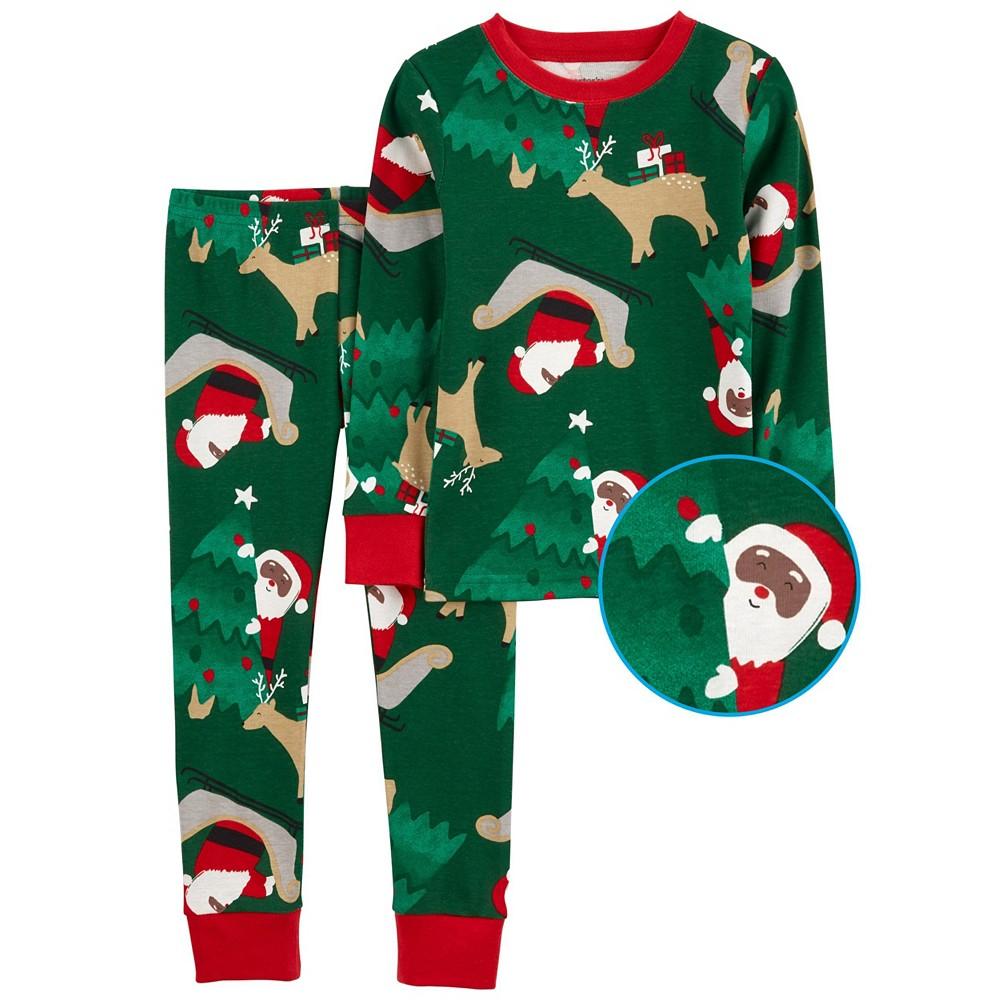Baby Boys Santa Snug Fit Pajama, 2 Piece Set商品第2张图片规格展示