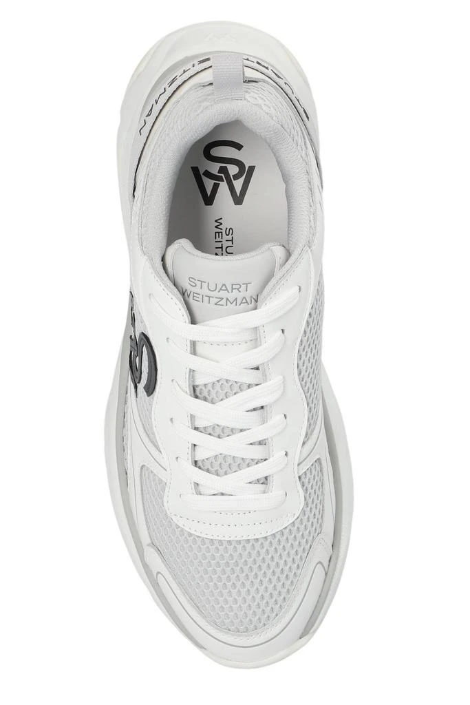 商品Stuart Weitzman|Stuart Weitzman Logo Patch Mesh Trainer Sneakers,价格¥1458,第4张图片详细描述