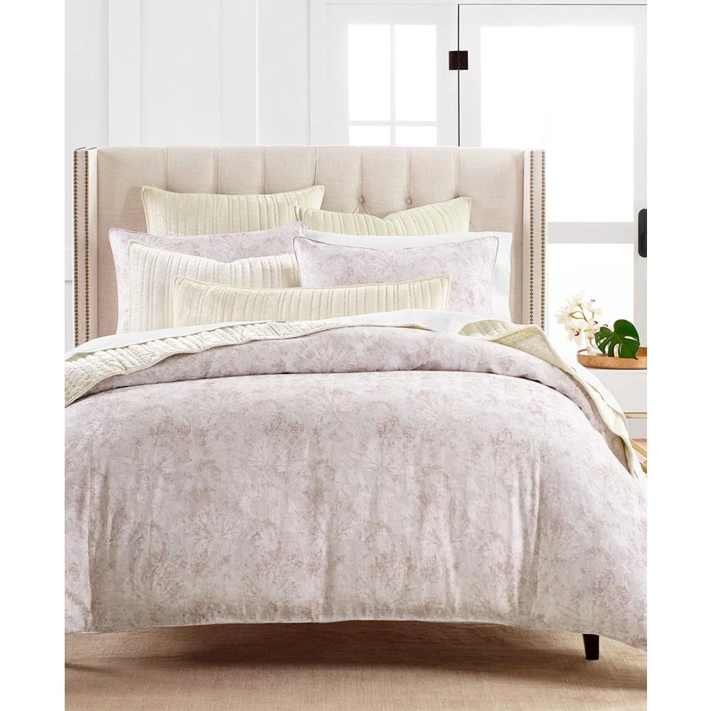 商品Hotel Collection|Imprinted Leaves 3-Pc. Duvet Cover Set, Full/Queen, Created for Macy's,价格¥480,第1张图片