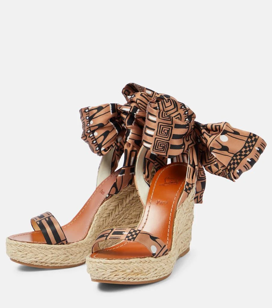 商品Christian Louboutin|Monica du Désert espadrille wedges,价格¥6070,第5张图片详细描述
