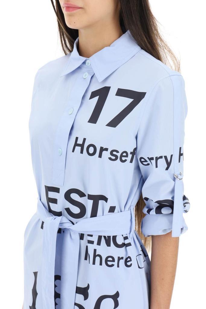 商品Burberry|'KARI' HORSEFERRY PRINT SHIRT MINI DRESS,价格¥4839,第7张图片详细描述