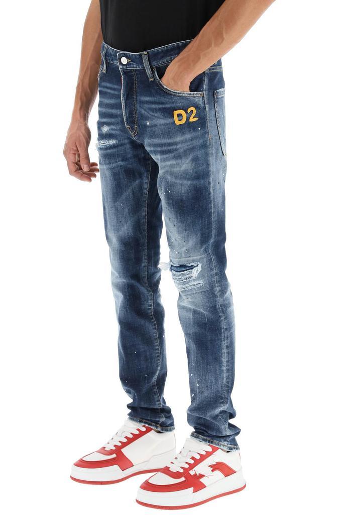 商品DSQUARED2|Dsquared2 medium hiking wash cool guy jeans,价格¥3123,第6张图片详细描述