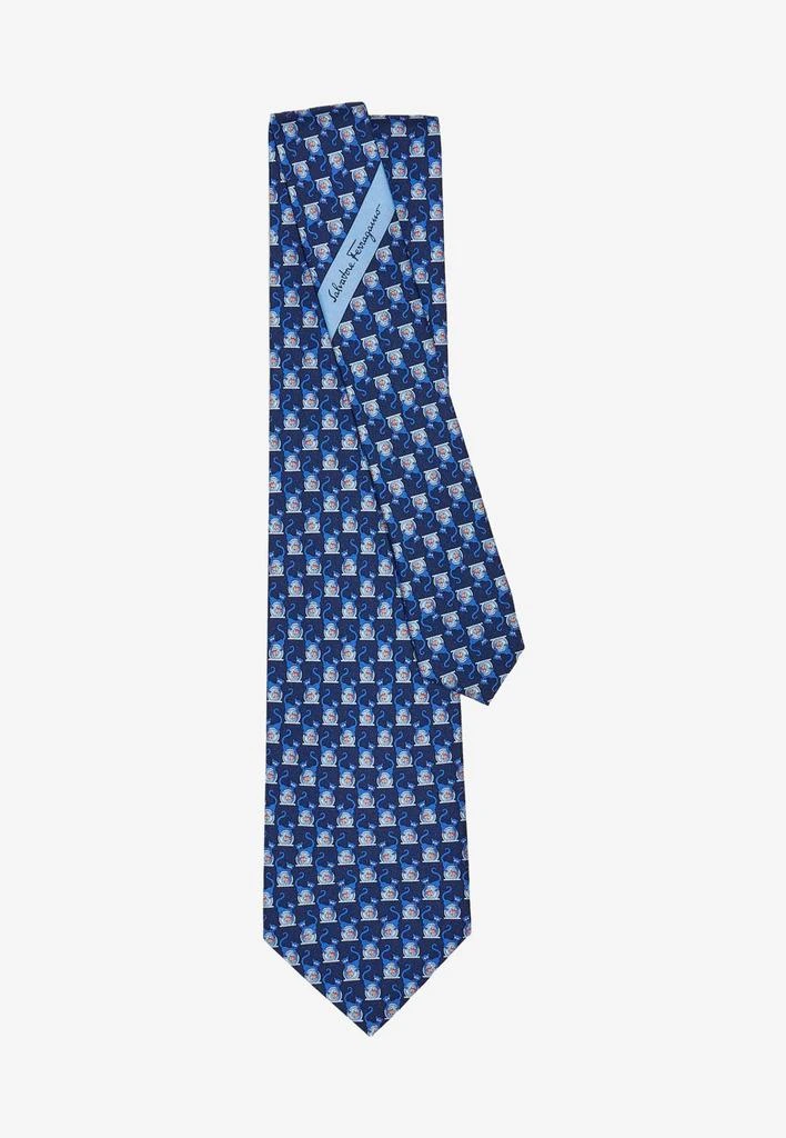 商品Salvatore Ferragamo|Paco Print Silk Tie,价格¥1385,第2张图片详细描述