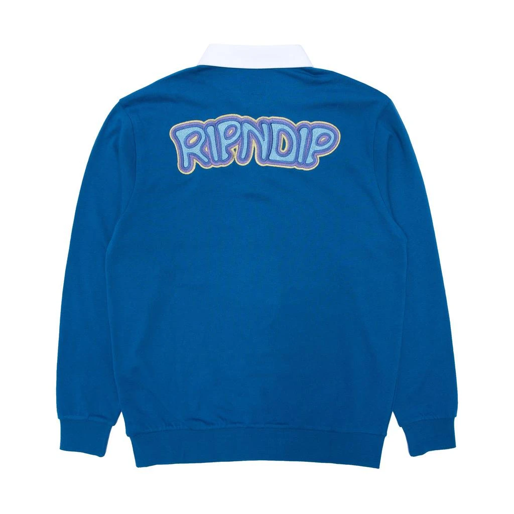 商品RIPNDIP|Intertwined Long Sleeve Rugby (Slate),价格¥229,第1张图片