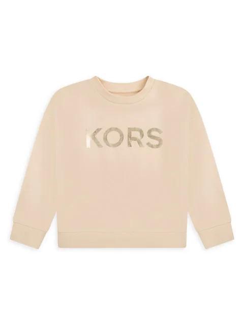 商品Michael Kors|Little Girl's & Girl's Logo Crewneck Sweatshirt,价格¥624-¥714,第1张图片