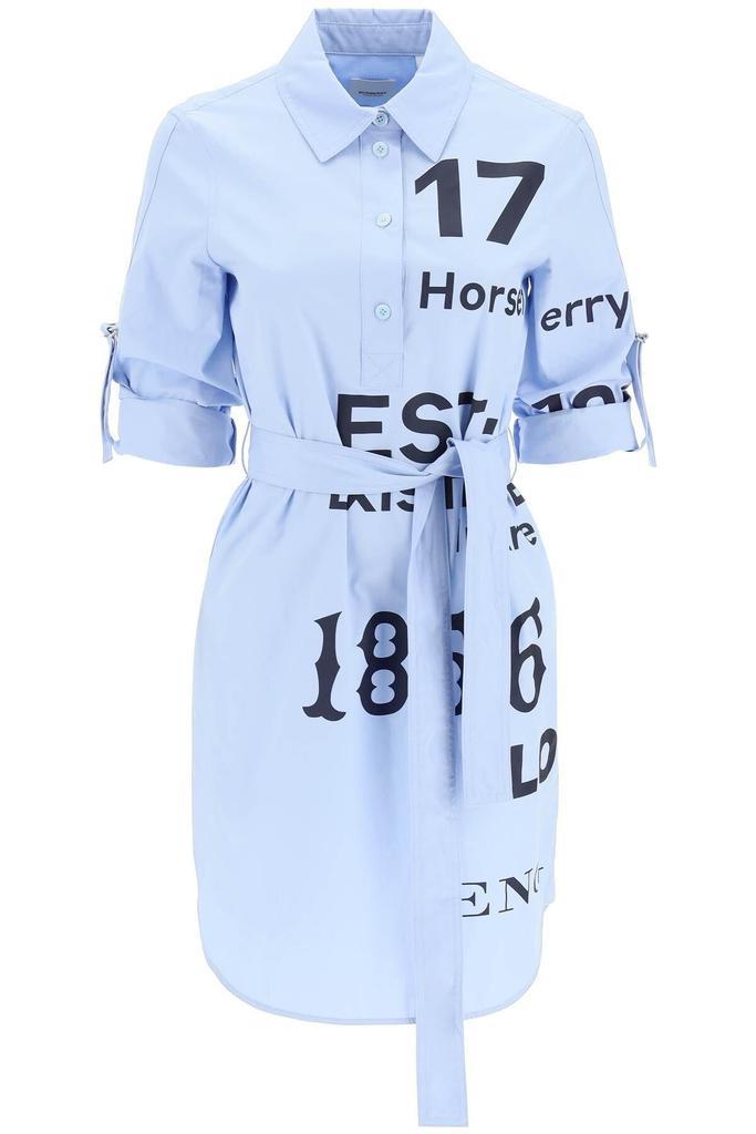 商品Burberry|'KARI' HORSEFERRY PRINT SHIRT MINI DRESS,价格¥4839,第1张图片