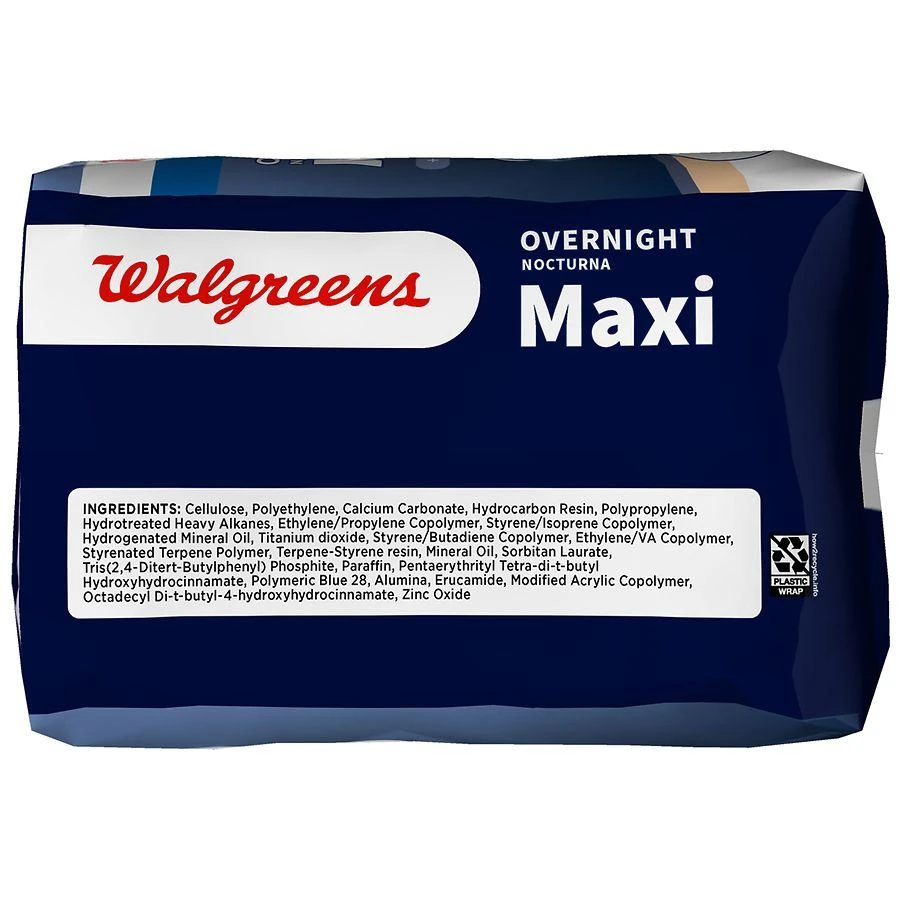 商品Walgreens|Maxi Pads With Flexi-Wings Unscented, Size 4 (ct 28),价格¥50,第3张图片详细描述