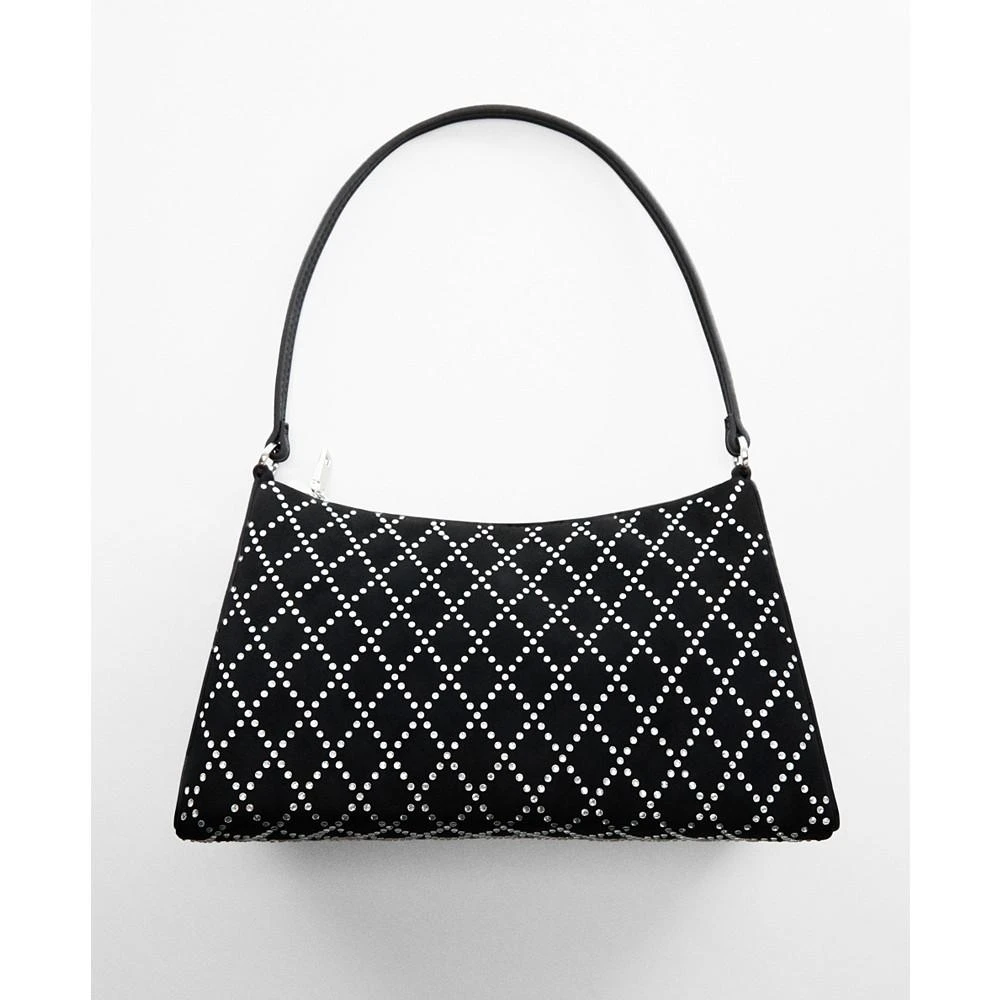 商品Mango|Women's Rhinestone Rhombus Shoulder Bag,价格¥528,第5张图片详细描述