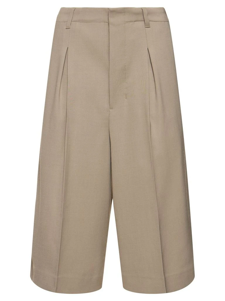 商品AMI|Wool & Viscose Twill Shorts,价格¥1473,第1张图片