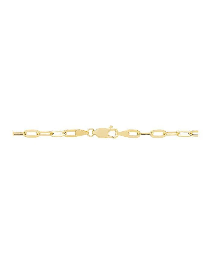 商品Bloomingdale's|Flat Paperlink Chain Necklace in 14K Yellow Gold, 18" - Exclusive,价格¥6429,第3张图片详细描述