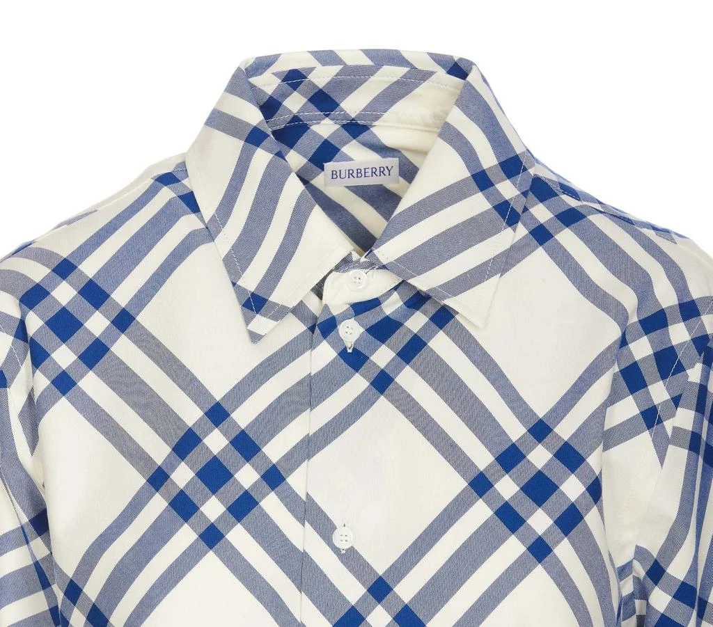 商品Burberry|Burberry Checked Long Sleeved Buttoned Shirt,价格¥4609,第4张图片详细描述