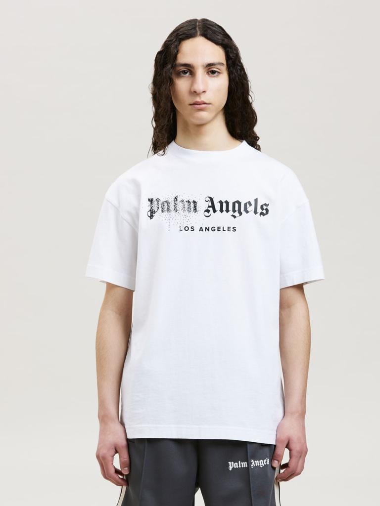 PALM ANGELS Logo print T-shirt商品第2张图片规格展示