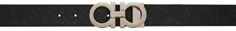 商品Salvatore Ferragamo|Black Gancini Reversible Belt,价格¥2348,第1张图片