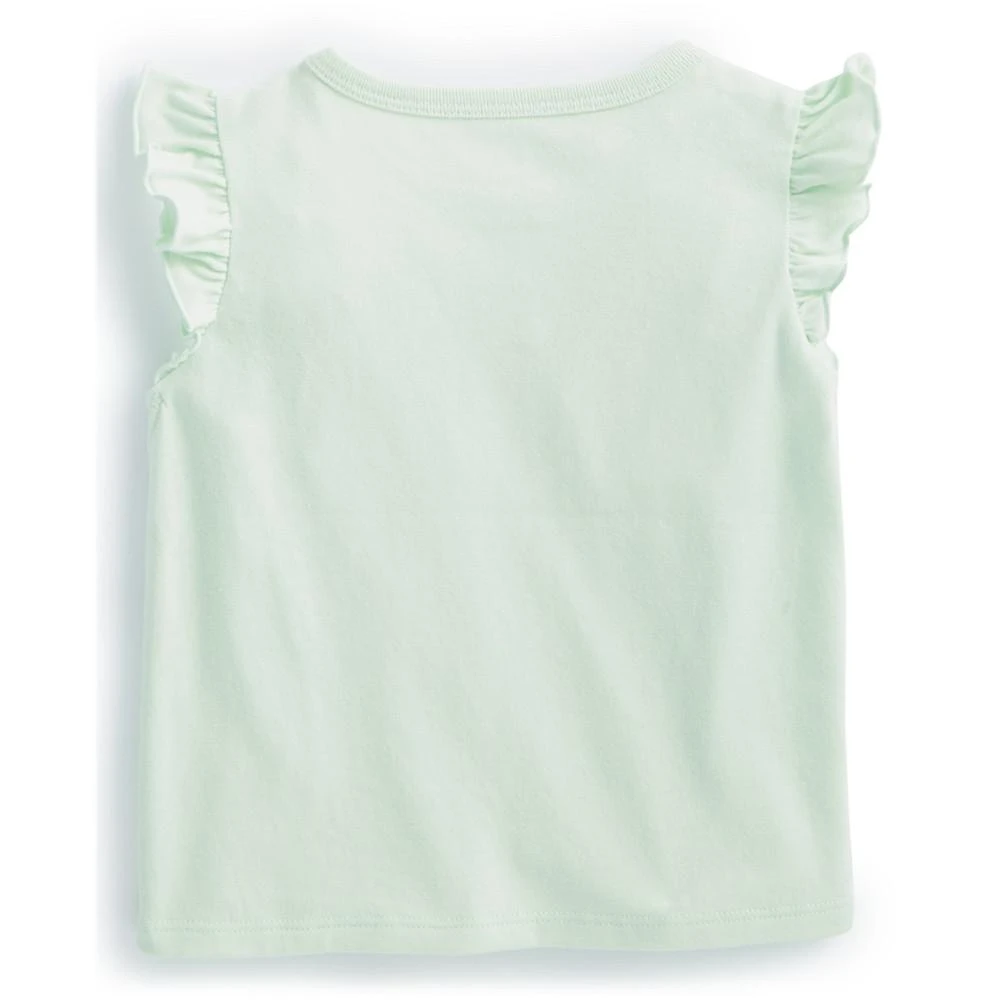 商品First Impressions|Baby Girls Hello Flutter-Sleeve Graphic T-Shirt, Created for Macy's,价格¥75,第2张图片详细描述