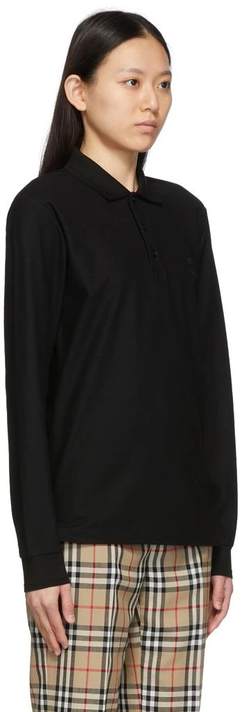 商品Burberry|Black Core Long Sleeve Polo,价格¥4397,第2张图片详细描述