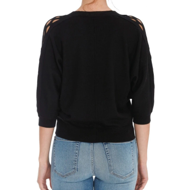 CHLOE 女士黑色针织V领上衣     C21AMP26-670-001 商品