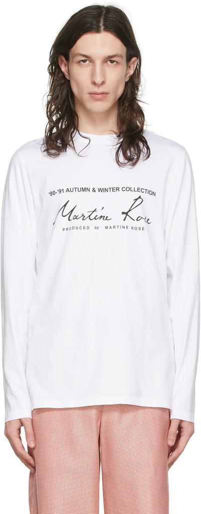 商品Martine Rose|White Cotton T-Shirt,价格¥595,第1张图片