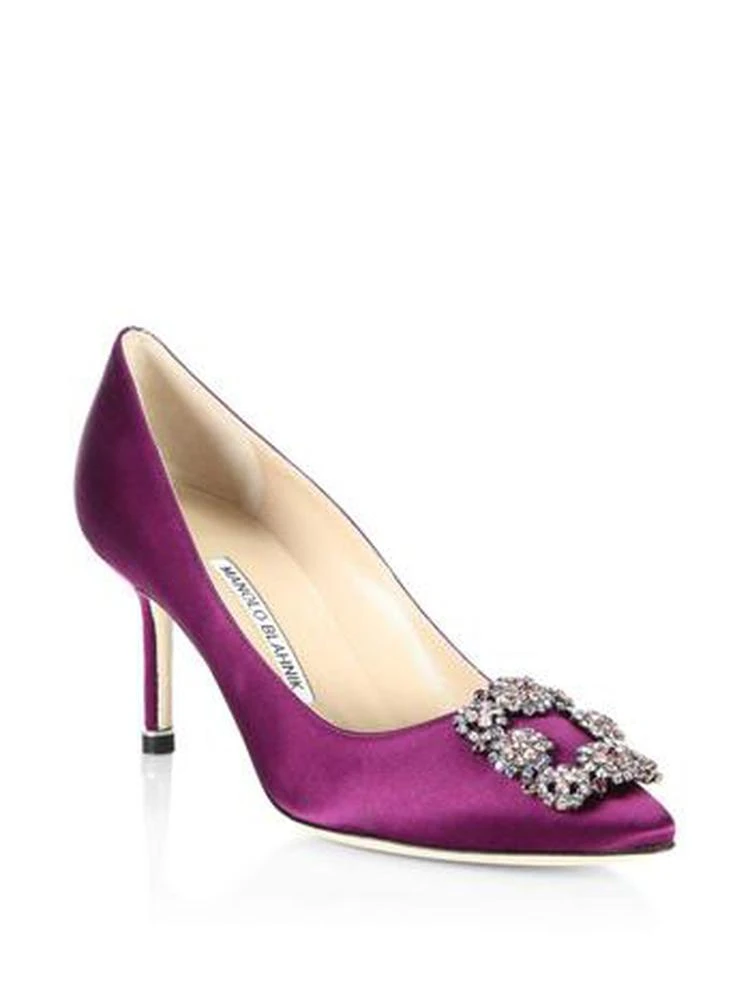 商品Manolo Blahnik|彩钻扣中跟鞋,价格¥5325,第1张图片