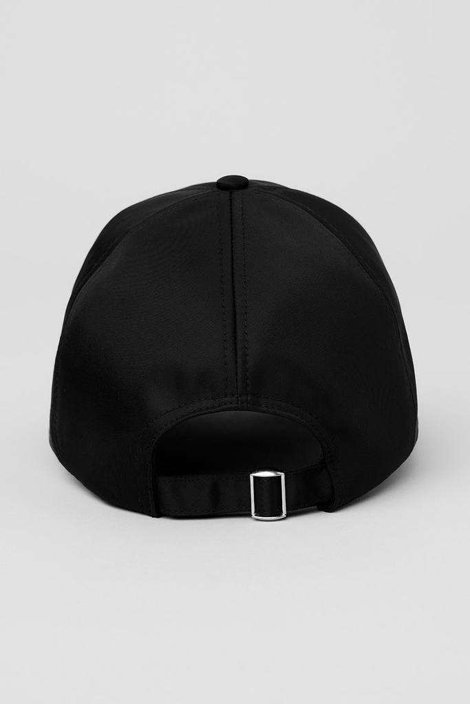 Alo Satin Off-Duty Cap - Black - Hats - Free Shipping - BeyondStyle