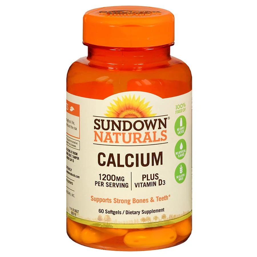 商品Sundown Naturals|Liquid-Filled Calcium, Softgels,价格¥56,第1张图片
