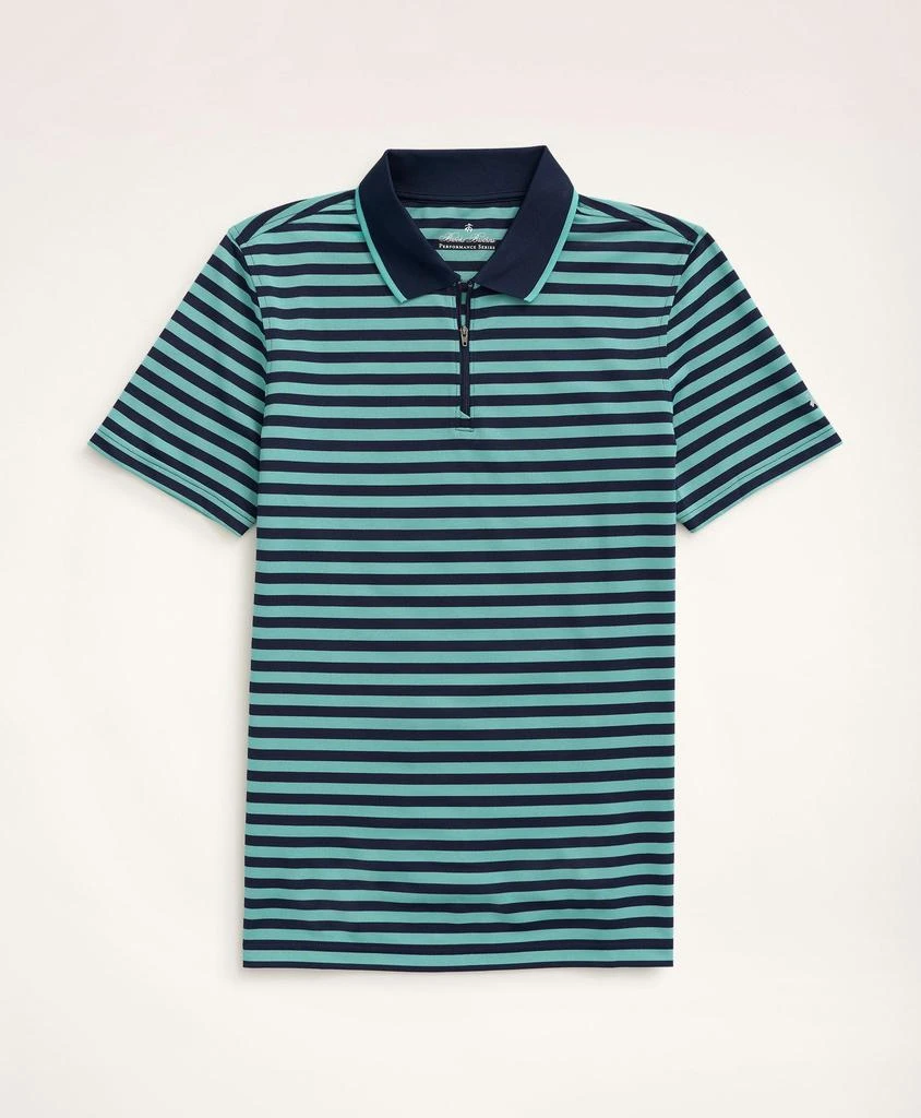 商品Brooks Brothers|Brooks Brothers Stretch Performance Series Zip Jersey Polo Shirt,价格¥416,第1张图片