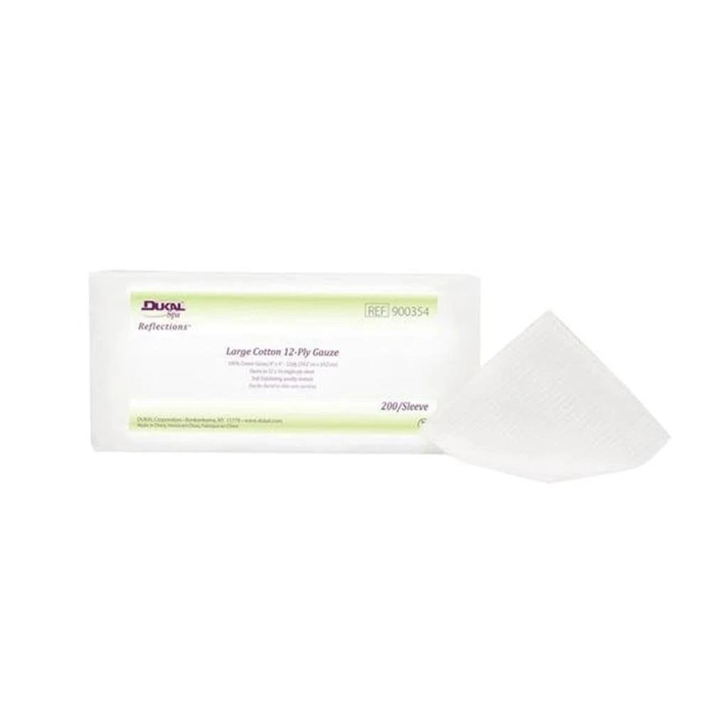 商品Dukal|4 x 4 in. Reflections Large Gauze 12-ply Facial Wipes,价格¥635,第1张图片