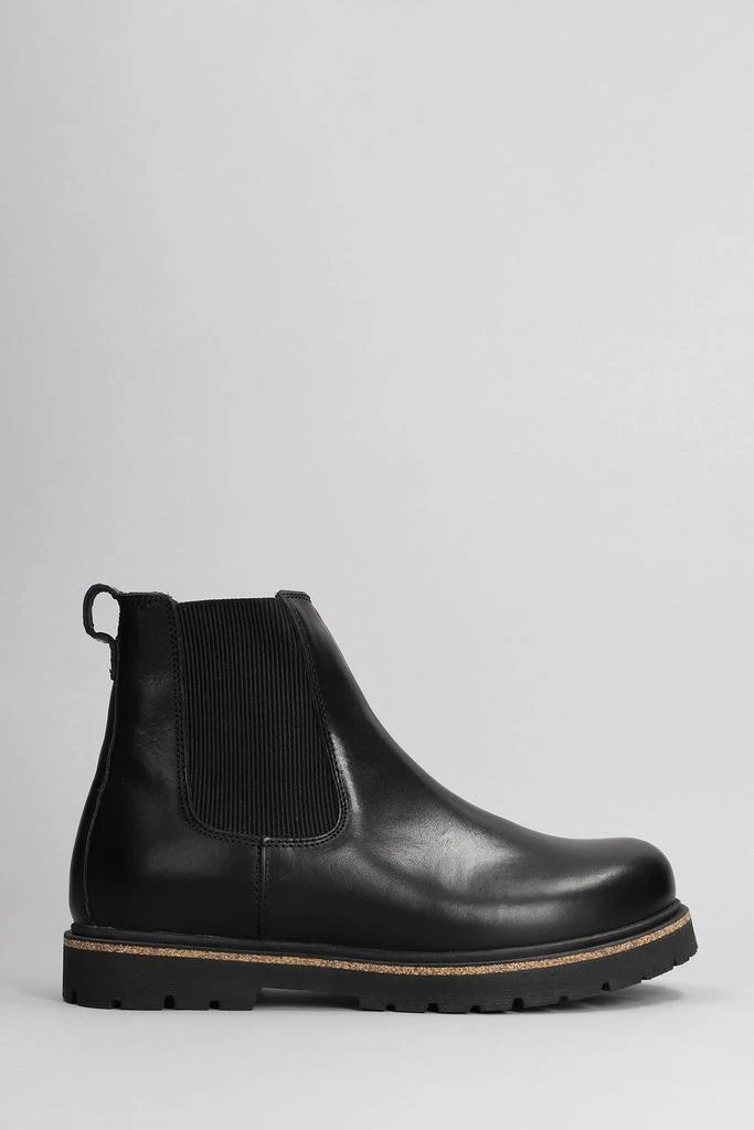 商品Birkenstock|Highwood Combat Boots In Black Leather,价格¥1685,第1张图片