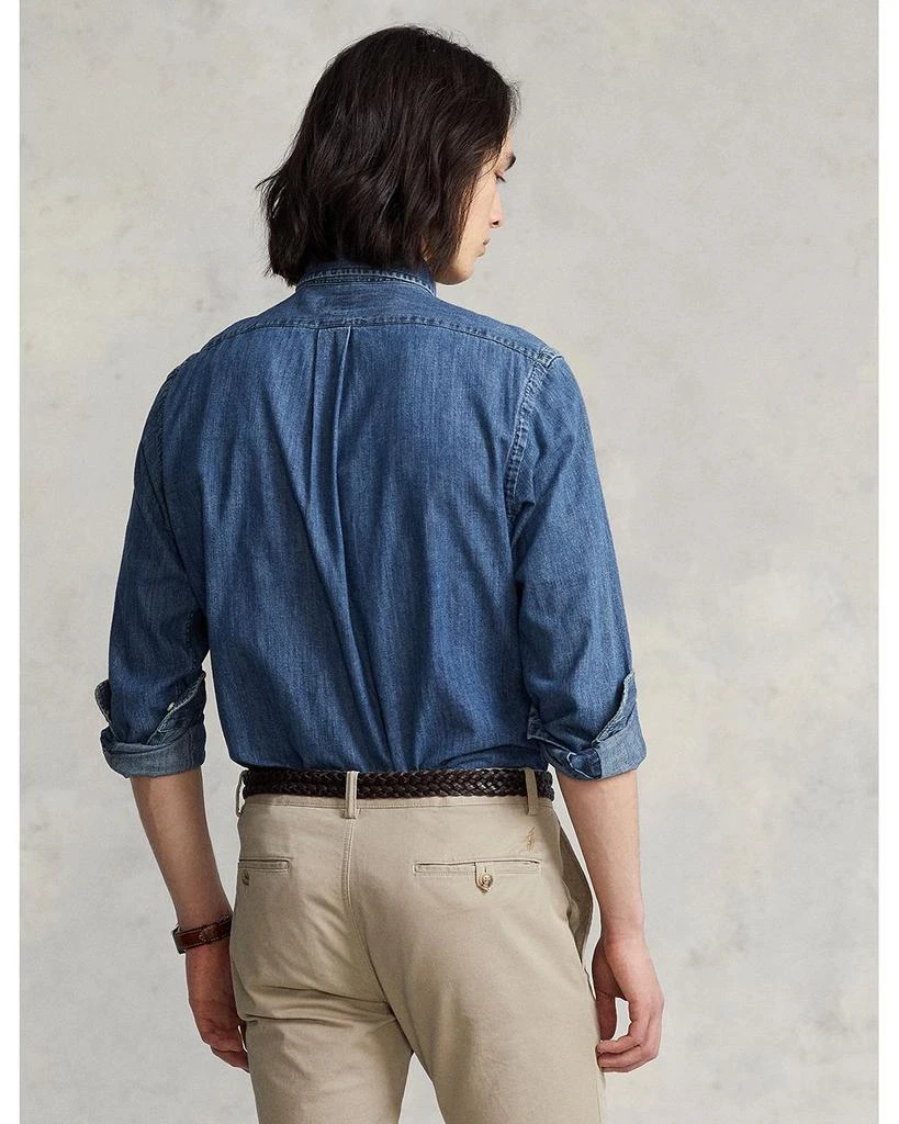 Classic Fit Long Sleeve Denim Cotton Button Down Shirt 商品