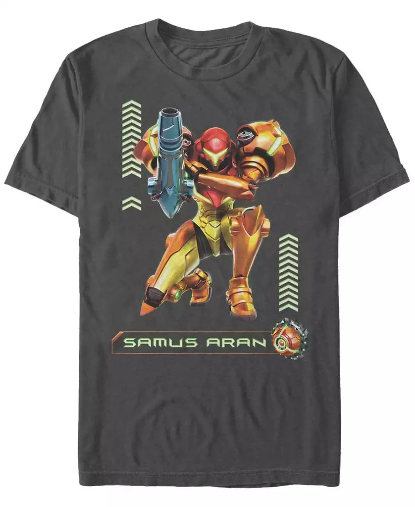 商品Nintendo|Nintendo Men's Metroid Samus Aran Short Sleeve T-Shirt,价格¥187,第1张图片