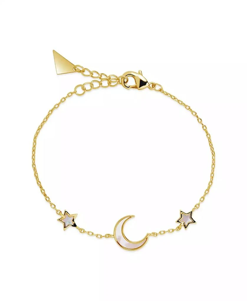 商品Sterling Forever|Genuine Mother of Pearl Adda Station Bracelet,价格¥262,第1张图片