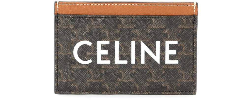 商品Celine|Celine Triomphe 帆布印花卡夹,价格¥2305,第1张图片