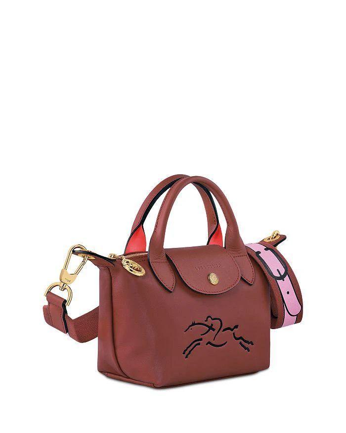 商品Longchamp|Le Pliage Jockey Extra Small Leather Crossbody,价格¥3791,第2张图片详细描述