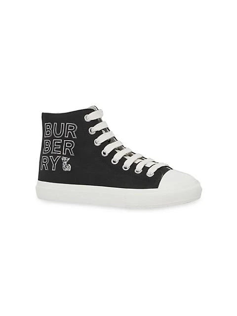 商品Burberry|Little Kid's & Kid's Mini Larkhall High-Top Sneakers,价格¥2154,第3张图片详细描述