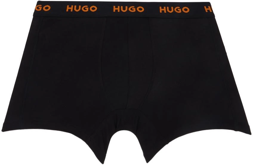 商品Hugo Boss|Three-Pack Black Jacquard-Logo Boxers,价格¥282,第2张图片详细描述