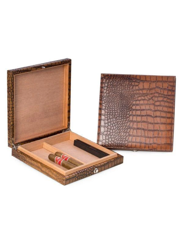 商品Bey-Berk|12-Cigar Leather Humidor,价格¥831,第1张图片