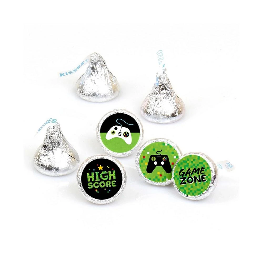 商品Big Dot of Happiness|Game Zone - Video Game Party Round Candy Sticker Favors (1 sheet of 108),价格¥83,第1张图片