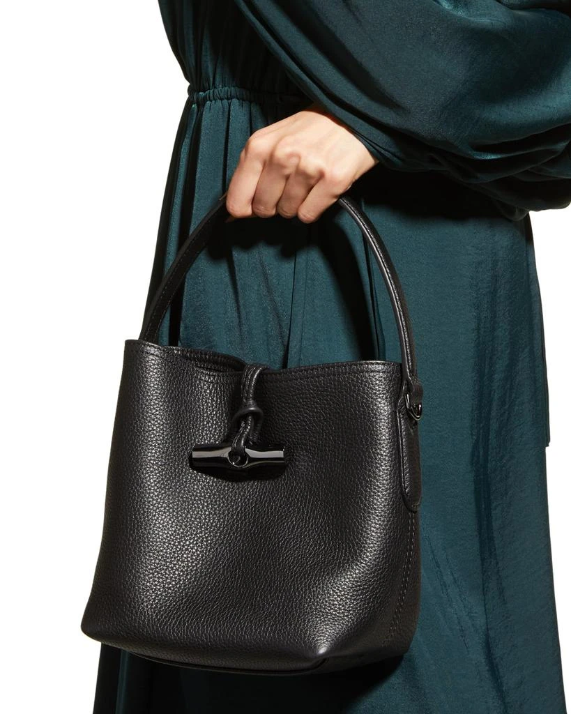 商品Longchamp|Roseau Essential Leather Bucket Bag,价格¥3827,第5张图片详细描述