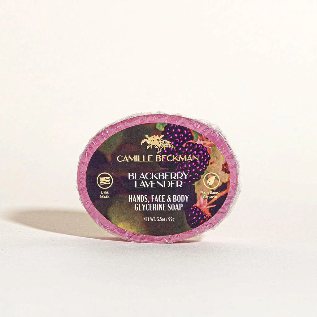 商品Camille Beckman|Glycerine Bar Soap Blackberry Lavender 3.5oz,价格¥38,第1张图片