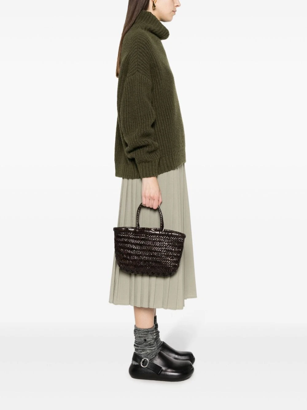 商品【商品预售7天】 DRAGON DIFFUSION|DRAGON DIFFUSION 女士手提包 DGW38809DARKBROWN 深棕色,价格¥1886,第3张图片详细描述