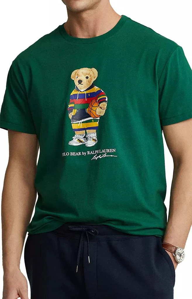 商品Ralph Lauren|Classic Fit Polo Bear Ready To Play Basketball T-Shirt - New Forest,价格¥300,第1张图片