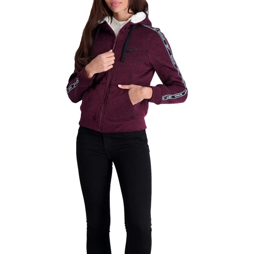 商品Reebok|Reebok Women's Heathered Zip Up Active Hoodie with Sherpa Lining,价格¥130,第3张图片详细描述