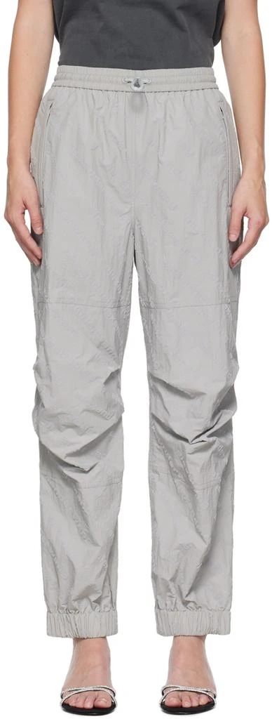 商品Alexander Wang|Gray Flocked Track Pants,价格¥1559,第1张图片